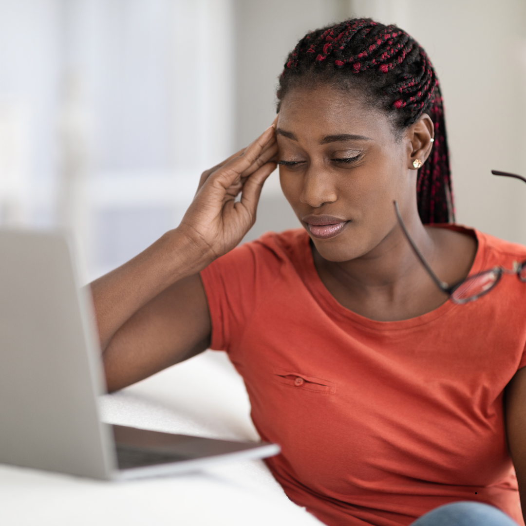 Woman experiencing midlife fatigue during perimenopause and menopause